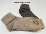 2 pair bundle of Natural Alpaca Wool with Sheep Wool socks/Organic Coloured, Alpaca socks, Trekking socks, Unisex socks, Winter socks - Image 4