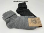 2 pair bundle of Natural Alpaca Wool with Sheep Wool socks/Organic Coloured, Alpaca socks, Trekking socks, Unisex socks, Winter socks - Image 5