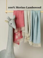 Baby 100% Merino Wool Throw Blanket, Baby Collection - Bronte by Moon