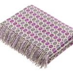 100% Clover Merino Wool Throw Blanket, Milan Collection - Bronte by Moon
