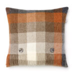 Saffron 100% Merino Wool Cushion with Feather filling, Harlequin Collection - Bronte by Moon
