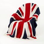 Union Jack 100% Merino Wool Throw, Blanket - Bronte by Moon - Image 3