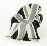 Union Jack 100% Merino Wool Throw, Blanket - Bronte by Moon - Image 5