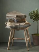 Harlequin Eau De Nil 100% Pure New Wool Throw Blanket – Made by Bronte by Moon in UK - Image 3