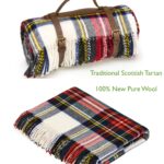 Dress Stewart Tartan, Traditional Scottish Wool Tartan Throw Blanket, Tartan Collection - Bronte by Moon