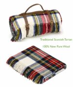 Dress Stewart Tartan, Traditional Scottish Wool Tartan Throw Blanket, Tartan Collection - Bronte by Moon