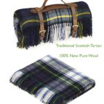 Dress Gordon Tartan Throw, Traditional Scottish Wool Tartan Throw  Blanket, Tartan Collection - Bronte by Moon