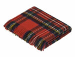 Black Watch Tartan Wool Throw Blanket, Tartan Collection - Bronte by Moon - Image 8