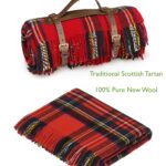 Royal Stewart Tartan, Traditional Scottish Wool Tartan Throw Blanket, Tartan Collection - Bronte by Moon