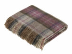 Stroud Heather 100% Pure New Wool Throw Blanket – Made by Bronte by Moon in UK