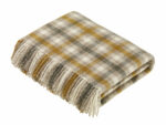 Bibury Natural 100% Pure New Wool Throw Blanket – Made by Bronte by Moon in UK