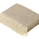 100% Natural Shetland Lambswool Throw Blanket, Shetland Herringbone Collection - Bronte by Moon