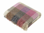Harlequin Heather 100% Pure New Wool Throw Blanket – Made by Bronte by Moon in UK