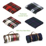 Black Watch Tartan Wool Throw Blanket, Tartan Collection - Bronte by Moon - Image 10
