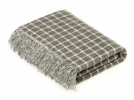 100% Gold Merino Wool Throw Blanket, Athens Check Collection - Bronte by Moon - Image 7