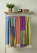 100% Lime Merino Wool Throw Blanket, Brights Collection - Bronte by Moon - Image 7