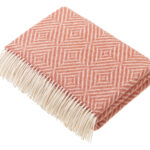 100% Saffron Merino Wool Throw Blanket, Brights Collection - Bronte by Moon