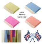 100% Lime Merino Wool Throw Blanket, Brights Collection - Bronte by Moon - Image 2