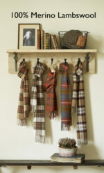 100% Merino Lambswool Scarf, Tartan Collection - Made by Bronte by Moon - Image 2