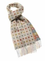 100% Multicolour Merino Wool Scarf, MultiSpot Collection - Bronte by Moon - Image 3