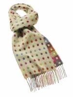 100% Multicolour Merino Wool Scarf, MultiSpot Collection - Bronte by Moon - Image 4