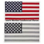 USA National Flag 100% Merino Wool Throw, Blanket - Bronte by Moon - Image 4