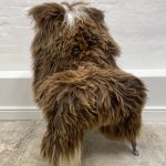 Natural Brown Icelandic Sheepskin rug fur 100% Natural, Long Fur, NATURAL BROWN COLOUR – NOT DYED