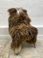 Natural Brown Icelandic Sheepskin rug fur 100% Natural, Long Fur, NATURAL BROWN COLOUR – NOT DYED