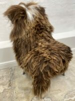 Natural Brown Icelandic Sheepskin rug fur 100% Natural, Long Fur, NATURAL BROWN COLOUR – NOT DYED - Image 4