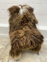 Natural Brown Icelandic Sheepskin rug fur 100% Natural, Long Fur, NATURAL BROWN COLOUR – NOT DYED - Image 5