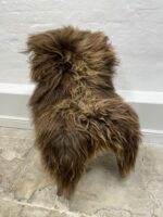 Natural Brown Icelandic Sheepskin rug fur 100% Natural, Long Fur, NATURAL BROWN COLOUR – NOT DYED - Image 3