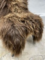 Natural Brown Icelandic Sheepskin rug fur 100% Natural, Long Fur, NATURAL BROWN COLOUR – NOT DYED - Image 4