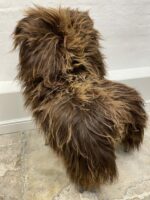 Natural Brown Icelandic Sheepskin rug fur 100% Natural, Long Fur, NATURAL BROWN COLOUR – NOT DYED