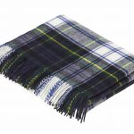 Dress Gordon Scottish Tartan Throw Blanket 100% Merino Lambswool, Made by Bronte by Moon in UK - Tartan collection