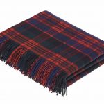 MacDonald Scottish Tartan Throw Blanket 100% Merino Lambswool, Made by Bronte by Moon in UK - Tartan collection