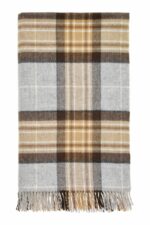 McKeller Scottish Tartan Throw Blanket 100% Merino Lambswool, Made by Bronte by Moon in UK - Tartan collection - Image 2