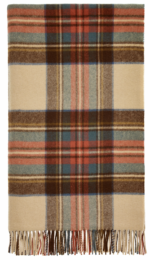 Antique Dress Stewart Scottish Tartan Throw Blanket 100% Merino Lambswool, Made by Bronte by Moon in UK - Tartan collection - Image 2