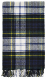 Dress Gordon Scottish Tartan Throw Blanket 100% Merino Lambswool, Made by Bronte by Moon in UK - Tartan collection - Image 2