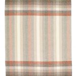 Woodale Blush 100% Pure New Wool Throw Blanket – Made by Bronte by Moon in UK