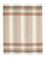 Woodale Blush 100% Pure New Wool Throw Blanket – Made by Bronte by Moon in UK