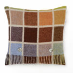 100% Merino Lambswool  Wool Multi Spot Cushion/Pillow double side with Real Feather,Made By Bronte By Moon in UK - Image 4