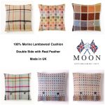 100% Merino Lambswool  Wool Multi Spot Cushion/Pillow double side with Real Feather,Made By Bronte By Moon in UK - Image 2