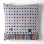 100% Merino Lambswool  Wool Multi Spot Cushion/Pillow double side with Real Feather,Made By Bronte By Moon in UK - Image 7