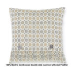 100% Merino Lambswool  Wool Cushion/Pillow double side with Real Feather,Made By Bronte By Moon in UK -Natural Milan Collection