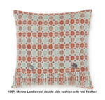 100% Merino Lambswool  Wool Cushion/Pillow double side with Real Feather,Made By Bronte by Moon in UK -Saffron Milan Collection - Image 8