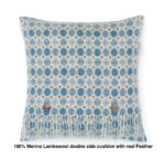 100% Merino Lambswool  Wool Cushion/Pillow double side with Real Feather,Made By Bronte by Moon in UK -Saffron Milan Collection - Image 5