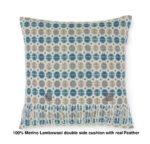 100% Merino Lambswool  Wool Cushion/Pillow double side with Real Feather,Made By Bronte by Moon in UK -Saffron Milan Collection - Image 6