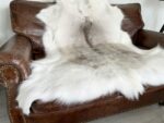White Scandinavian Reindeer rug leather 100% Real soft and fluffy - Premium Quality - Image 2