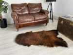 Brown Icelandic Sheepskin rug fur 100% Natural - Long Fur - Image 4