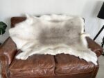 White Scandinavian Reindeer rug leather 100% Real soft and fluffy - Premium Quality - Image 4